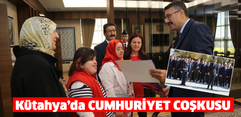 Cumhuriyet Bayramı Kütahya’da coşkuyla kutlanıyor