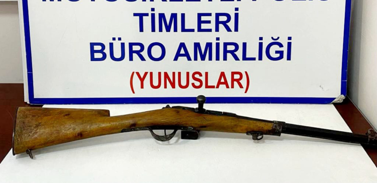 Yunus Timleri bu defa 87 yıllık mavzer yakaladı
