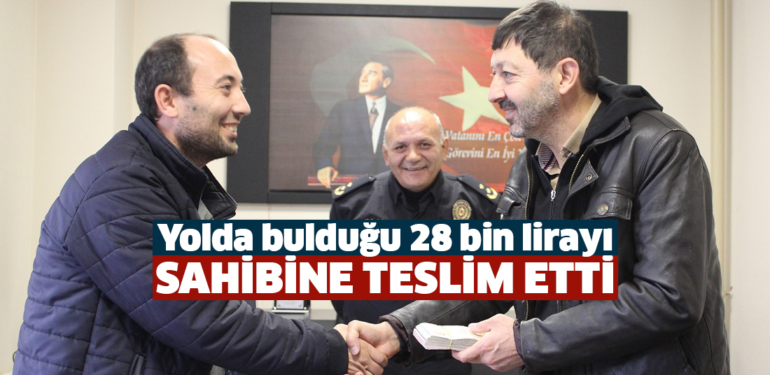 Kütahya’da bir öğretmen yolda bulduğu 28 bin lirayı sahibine teslim etti
