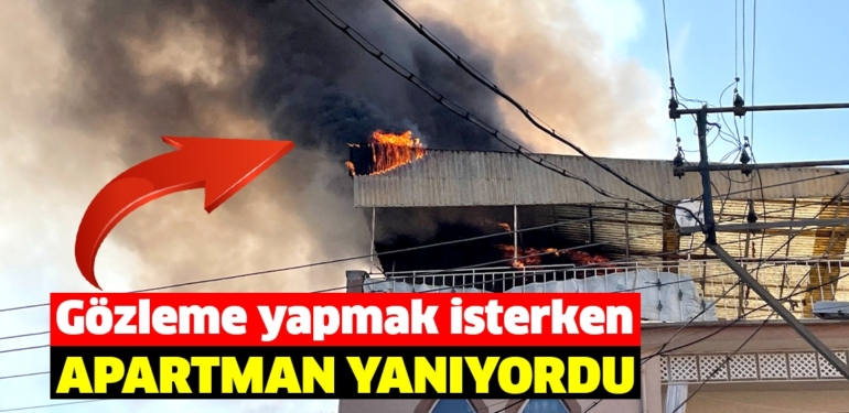 Kütahya’da terasta gözleme yapılırken çıkan yangın söndürüldü