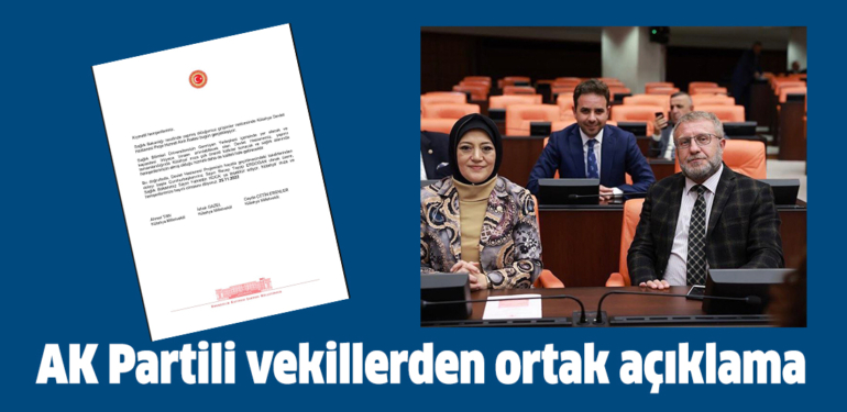 AK Parti Kütahya Milletvekilleri ortak yazılı açıklamayla duyurdu