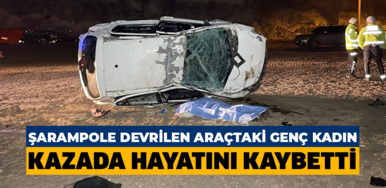 Kütahya’da şarampole devrilen otomobilin sürücüsü öldü