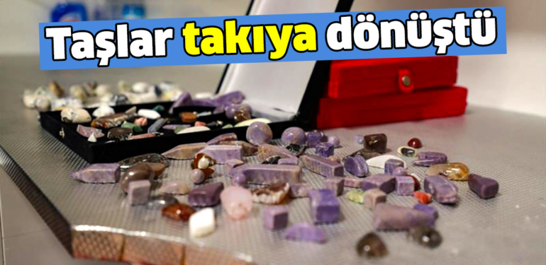 Taş ve gümüş takıya dönüştü, engelliler meslek sahibi oldu