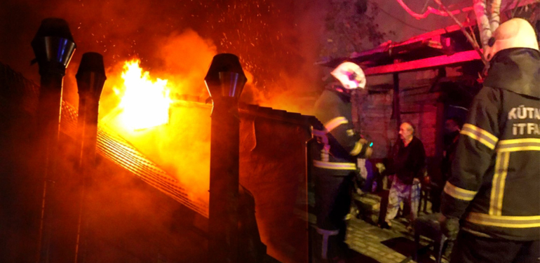 Kütahya’daki yangın korkuttu