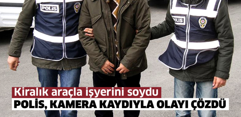 İşyerini soyan hırsız, güvenlik kameraları sayesinde yakalandı