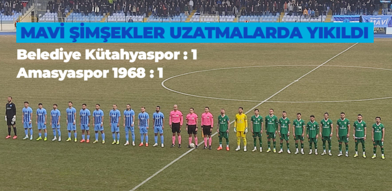 Mavi Şimşekler uzatmalarda yıkıldı