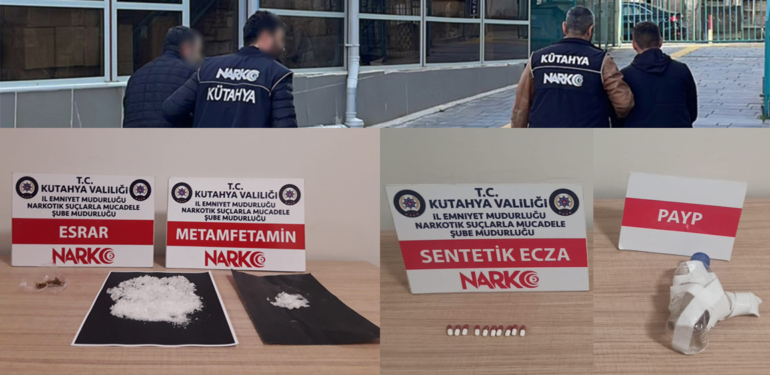 Kütahya’da bu haftanın narkotik bilançosu