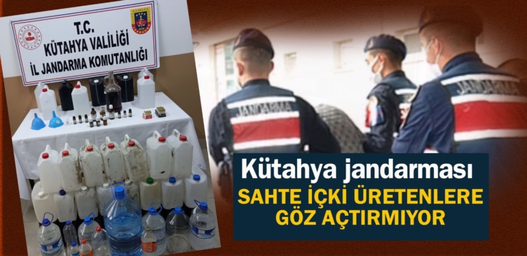 Kütahya’da sahte içki operasyonunda 2 tutuklama