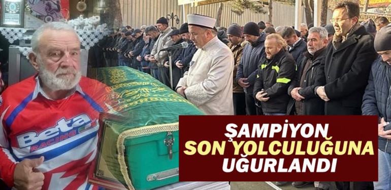 Kütahya şampiyonunu son yolculuğuna uğurladı