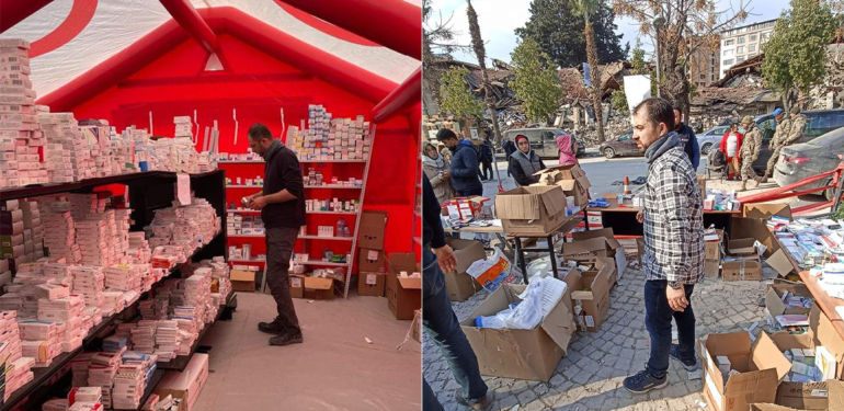 Kütahya Eczacı Odası depremzedeleri ilaçsız bırakmadı