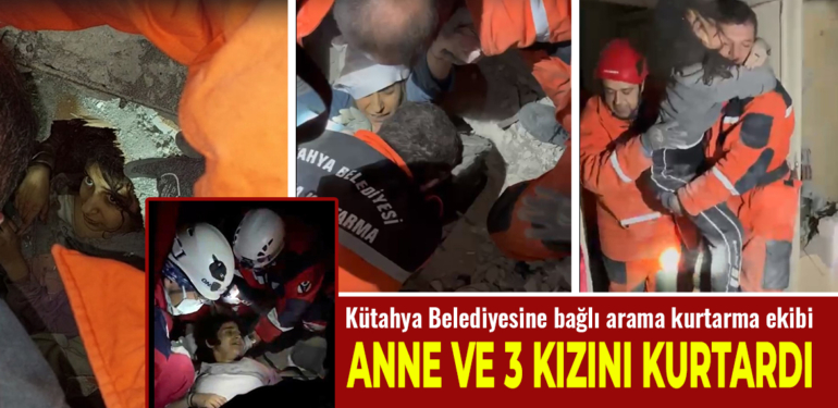 Kütahya ekibi bugün Hatay’da 5 kişiyi daha kurtardı