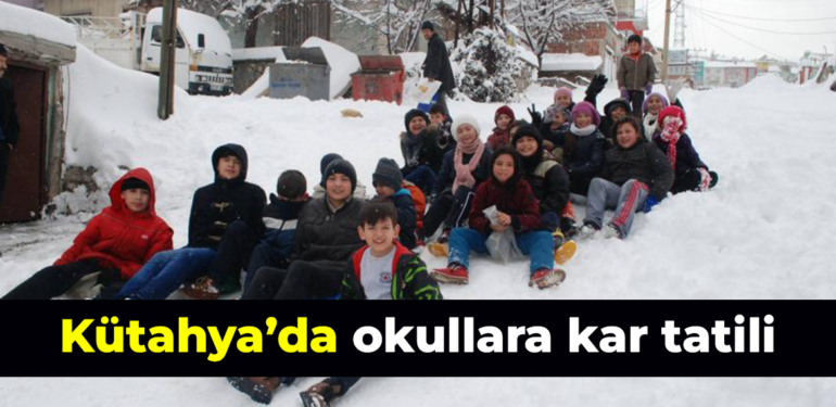 Kütahya Valiliğinden kar tatili açıklaması: