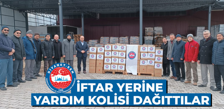 Kütahya Diyanet-Sen’den depremzede ailelere gıda yardımı yapıldı