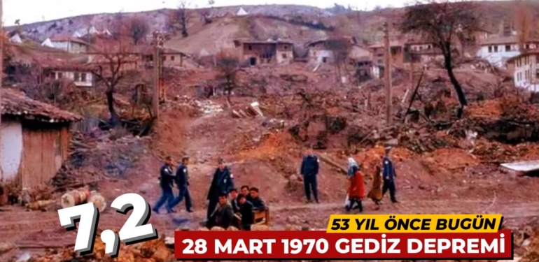 Gediz 53 yıl önce bugün büyük bir acıyı yaşadı