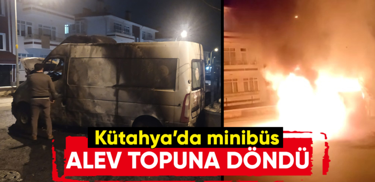 Korkutan yangında araç alev topuna döndü