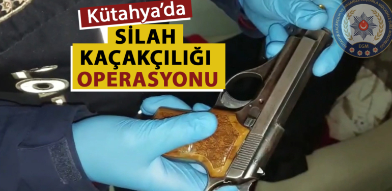 Kütahya’da ruhsatsız silah kaçakçılığı operasyonu: 5 gözaltı