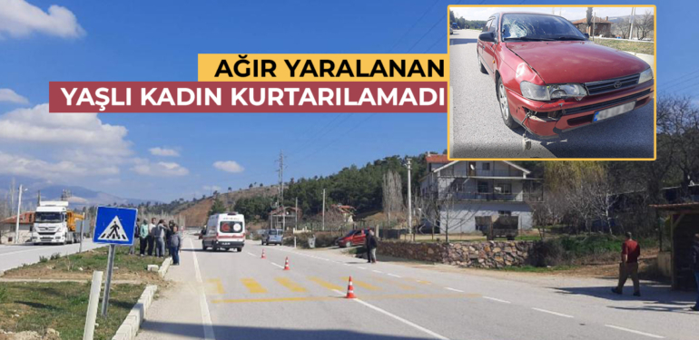 Ağır yaralanan yaşlı kadın kurtarılamadı
