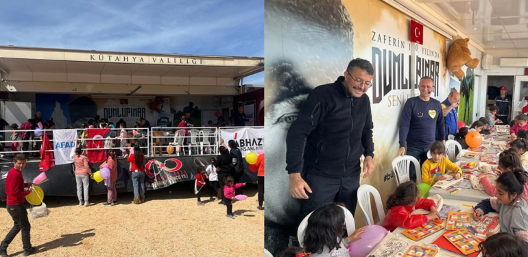 Kütahya Valiliği depremzede çocukları unutmadı