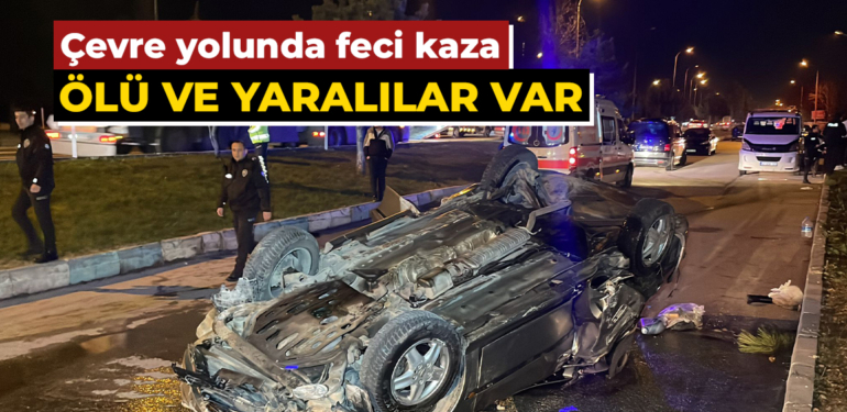 Kütahya’da iki otomobil çarpıştı ölü ve yaralılar var
