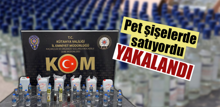 Pet şişelerde satacaktı, yakayı ele verdi