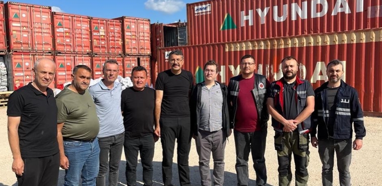 Kütahya Valisi Ali Çelik Hatay’da maden işçileriyle bayramlaştı