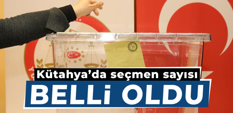 Kütahya’da sandığa gidecek seçmen sayısı belli oldu