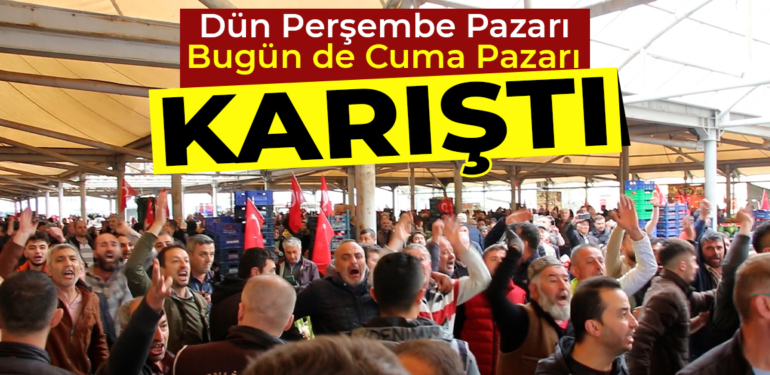 Kütahya’da dün Perşembe Pazarı, bugün de Cuma Pazarı karıştı