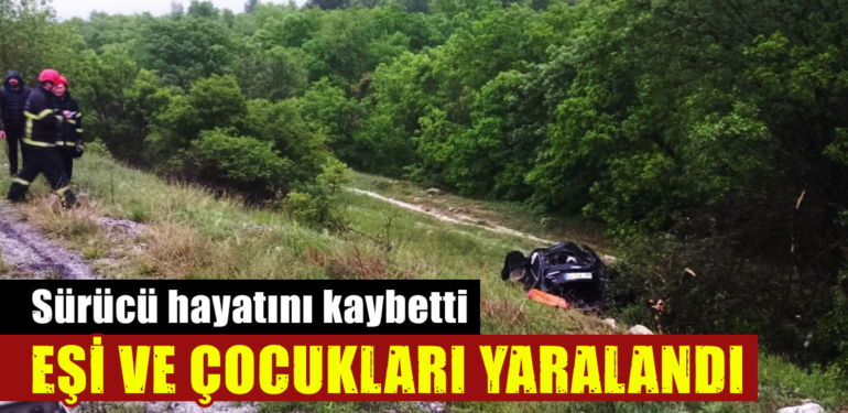 Kütahya’da trafik kazası, otomobil şarampole devrildi: 1 ölü, 5 yaralı