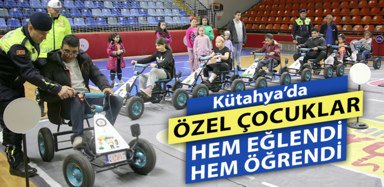 Özel çocuklar hem eğlendi hem öğrendi