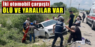 Kütahya'da trafik kazası : 1 ölü, 5 yaralı