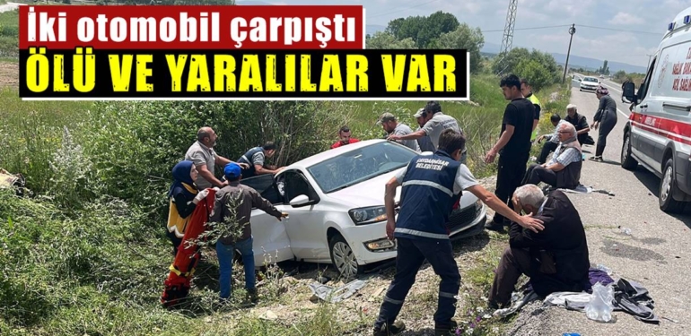 Kütahya’da trafik kazası : 2 ölü, 4 yaralı