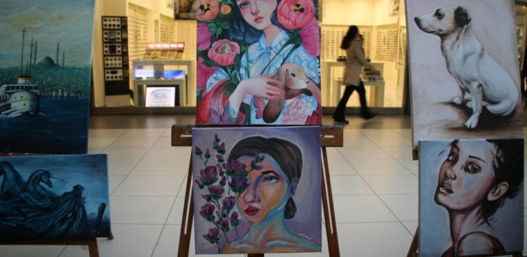 Kütahya’da öğrenciler sergi geleneğini bozmadı