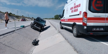 Kütahya'da trafik kazası, 2 kişi yaralandı
