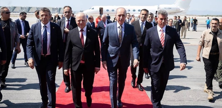 TBMM Başkanı Kurtulmuş’a, KKTC’de Erbaş eşlik ediyor