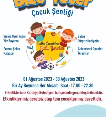 Kütahya Belediyesi’nden çocuk şenliği