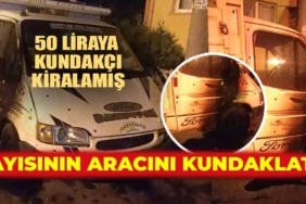 Miras meselesi yüzünden dayısının kamyonetini kundaklattı