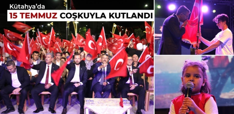 Kütahya’da 15 Temmuz 7. yıl dönümünde coşkuyla kutlandı