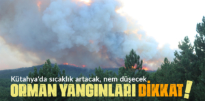 Kütahya'da orman yangınlarına dikkat