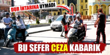 Kütahya'da "dur" ihtarına uymayan motosiklet sürücüsü kaçamadı