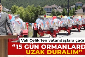 Vali Çelik’ten ormanlık alanlardan uzak duralım çağrısı