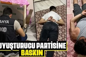 Kütahya'da uyuşturucu partisine baskın