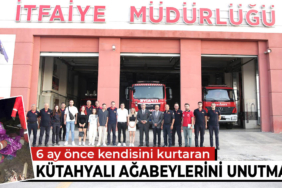 Şevval kendisini kurtaran Kütahya ekibini ziyaret etti