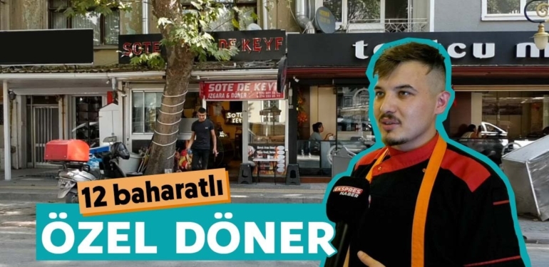 Kütahya’da 12 çeşit baharatlı özel döner
