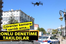 Kütahya'da havadan trafik denetimi