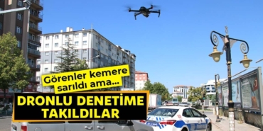 Kütahya'da havadan trafik denetimi