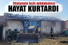 Kütahya’da itfaiyenin hızlı müdahalesi hayat kurtardı