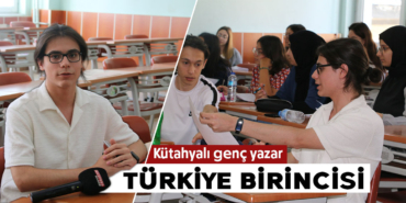 Kütahyalı genç yazar Türkiye birincisi