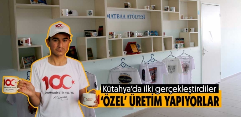 Kütahya’da  ilk ve tek olan matbaa bölümü özel öğrencilere emanet 