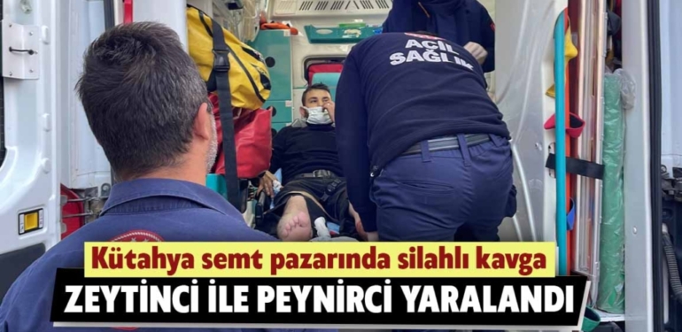 Kütahya semt pazarında tüfekle yaralama