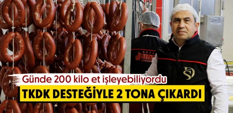 Kütahyalı kasap Murat Kamil TKDK hibe desteğiyle işini büyütüyor
